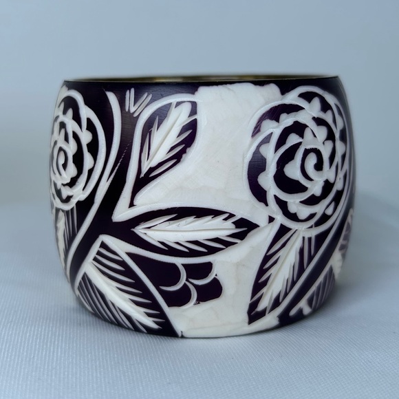 Vintage Boho Style Wide Bangle Bracelet - Picture 2 of 8